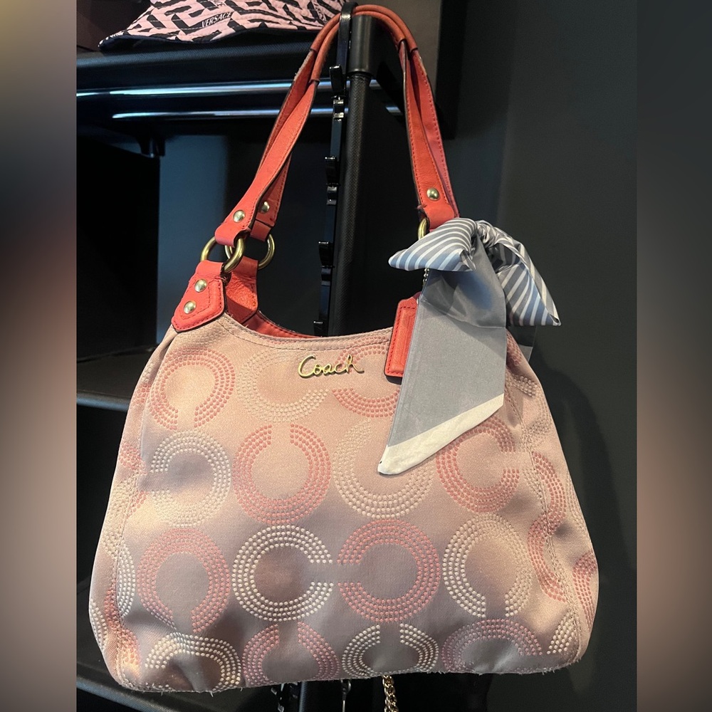 Coach Pink and Orange Women's Bag